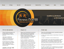 Tablet Screenshot of fitnessclub99.ro